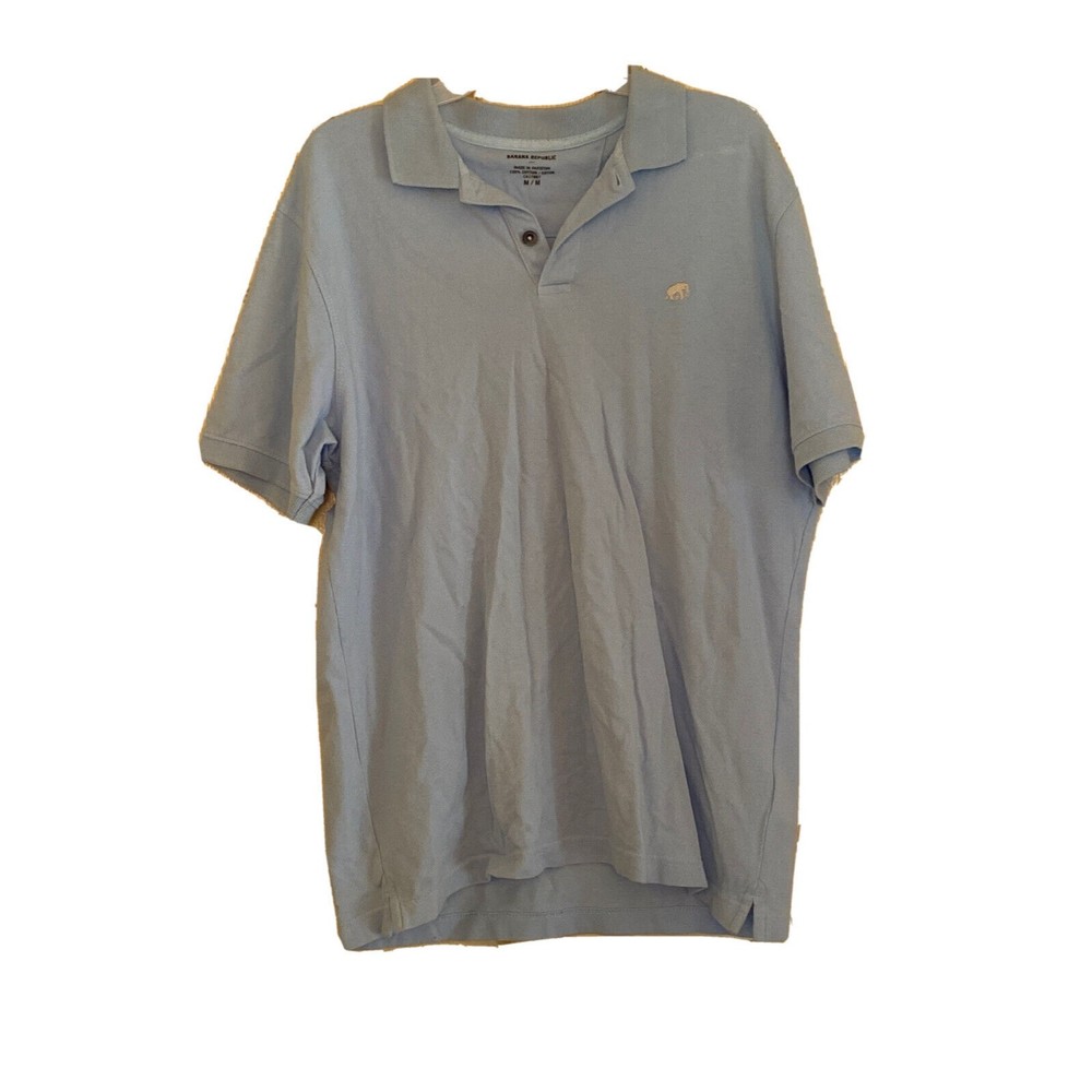 Banana Republic Light Blue Short Sleeve Men’s Medium Polo Shirt